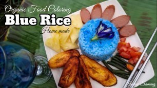 'Blue Rice || Organic Food Coloring || Home made'