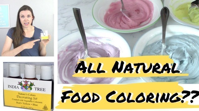 'Trying ALL NATURAL FOOD COLORING 