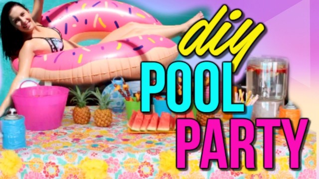 'DIY SUMMER POOL PARTY! Decor, Food + Things To Do | Courtney Lundquist'