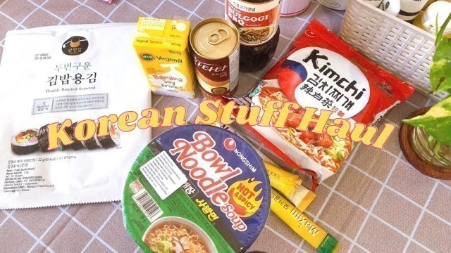 'Haul Vlog : Korean accessories & K-Food , New book and stickers | Aesthetic Vlog Indonesia'