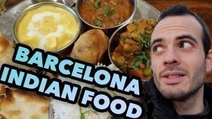 'EATING INDIAN FOOD IN BARCELONA - VLOGMAS SPANISH BLOGGER #119'