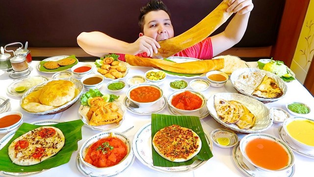 'Massive Indian Food Buffet • All You Can Eat • MUKBANG'