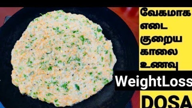 'LOSE 3KG IN 7DAYS/High Protein WeightLoss Dosa Recipe in Tamil/Weight Loss Breakfast Recipe in Tamil'