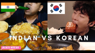 'KOREANS VS INDIANS Mukbangers Eating Food -Extreme hunger Mukbang Compilations'