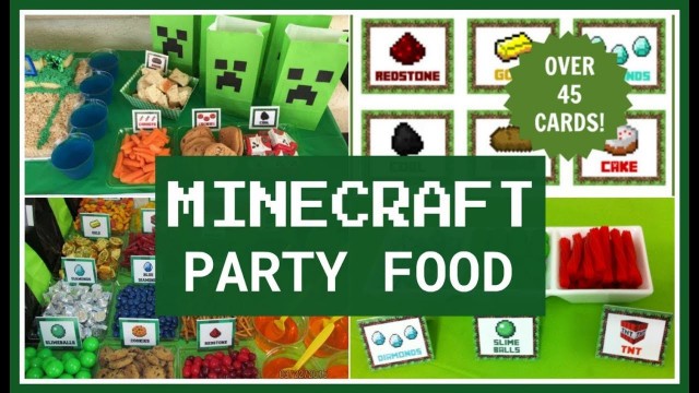 'Best Minecraft Party Food Ideas'