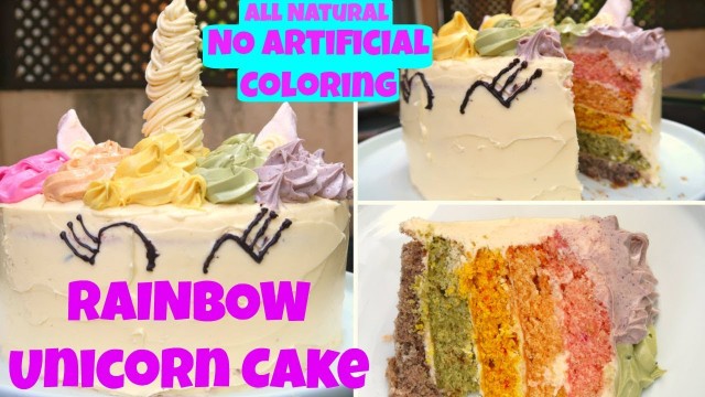 'Natural No Artificial Coloring | Unicorn Rainbow Cake (My Little Pony Inspired)'