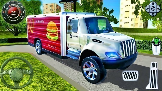 'Real City Hamburger Food Truck Delivery - Multi Level Parking Simulator - Android GamePlay #4'