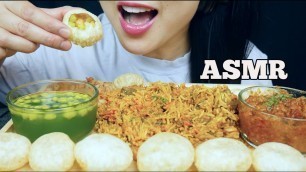 'ASMR INDIAN FOOD LAMB BIRYANI + GOLGAPPA + KEEMA CURRY + SWEETS (EATING SOUND) NO TALKING | SAS-ASMR'