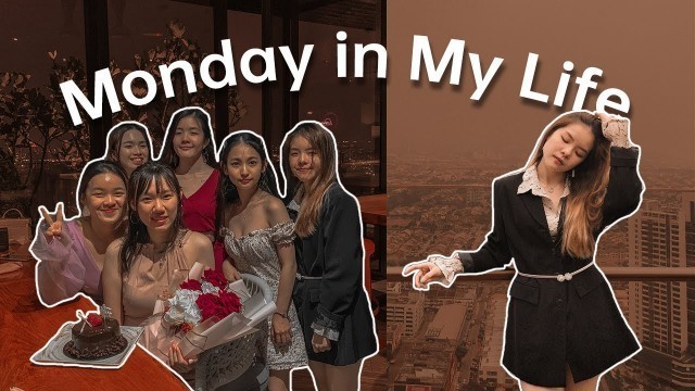 'Monday in My Life || Friend\'s 21st birthday, nice food and pretty views'