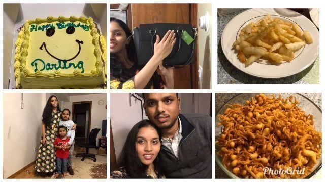 'My birthday vlog/gift from husband/yummy food/thank you for 1500 subscribers 