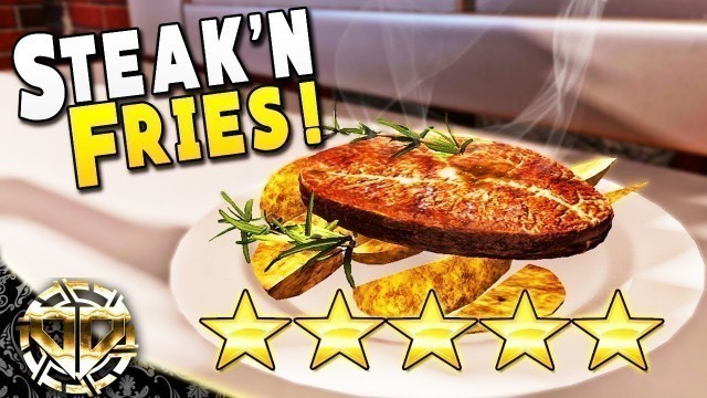 'Fancy Steak\'N Fries Dish for a Fancy Food Critic : Cooking Simulator Gameplay'