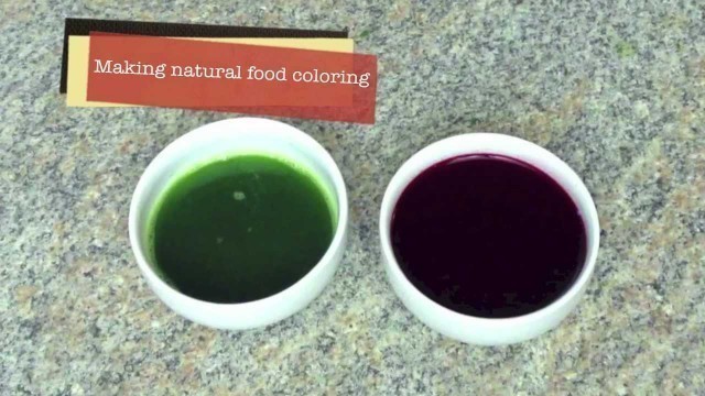 'How to make natural food coloring'