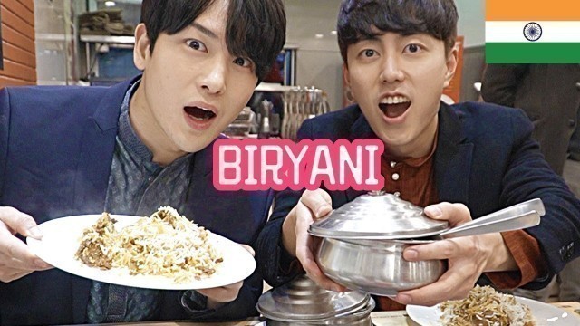 'Koreans try BIRYANI for the first time!!'