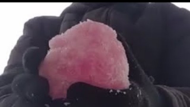 'How to make Pink Snow #1 Natural Food Coloring!'
