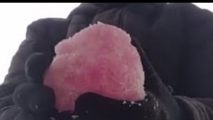 'How to make Pink Snow #1 Natural Food Coloring!'
