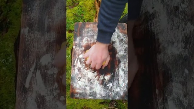 'Chicken Alfredo with a twist #asmr #foodporn #food #cooking #fire #forest #nature'