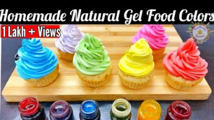 'How to Make Natural Food Color at Home | Concentrated Organic Color Recipe, Kids safe Food Gel Color'