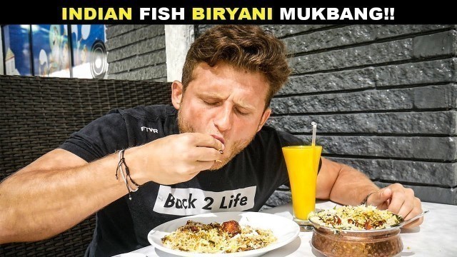 'INDIAN Food Mukbang!! Eating INDIAN Fish BIRYANI at Famous Restaurant!!'