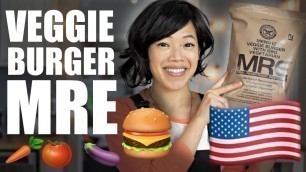 'Veggie BURGER MRE - Menu 12 - U.S. Meal-Ready-to-Eat Ration Taste Test'