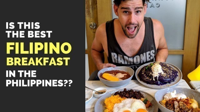 'Is this the BEST FILIPINO BREAKFAST in the Philippines??? Filipino food vlog'