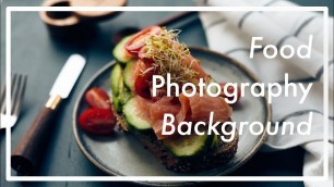 'DIY Food Photography Background'
