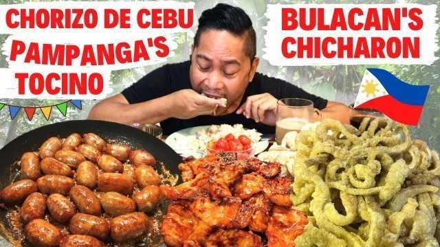'Almusal!!! CHORIZO DE CEBU!!! PAMPANGA\'S TOCINO!!! BULACAN\'S CHICHARON!!! Filipino Food. Mukbang.'