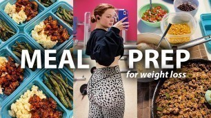 'EASY ONE WEEK MEAL PREP FOR WEIGHT LOSS! High Protein, Healthy Meals'