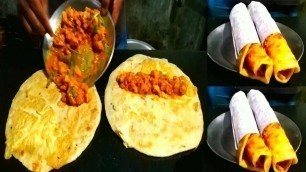 'Egg Chicken Roll - Bengali Street Food India -  Indian Street Food Kolkata - Food at Street'