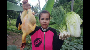 'Amazing cooking Chicken With Coconut,vegetable -Cook Chicken -Village Food Factory -Asian Food'
