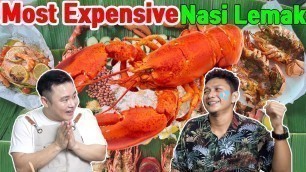 'Giant Seafood Lobster Nasi Lemak - Trying Probably Most Expensive Malaysian Street Food'