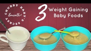 'Baby Food|Chubby Baby\'s Secret|Weight Gaining Recipes|Fried Gram Cereal/Gram with Banana/Gram Milk'