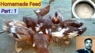 'Gharelo poultry Feed || How to make homemade poultry feed || Duck feeding || Chicken Feeding'