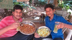 'Village food factory /Chundal - Fruit Salad Cooking by my Family in my village / village cooking'