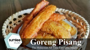 'Goreng Pisang Crispy Recipe with 1 secret ingredient | Malaysia Favourite Street food'