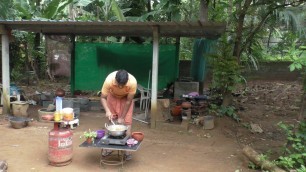 'Village food factory Lotus seed curry recipe /Cooking by my Family in my village'