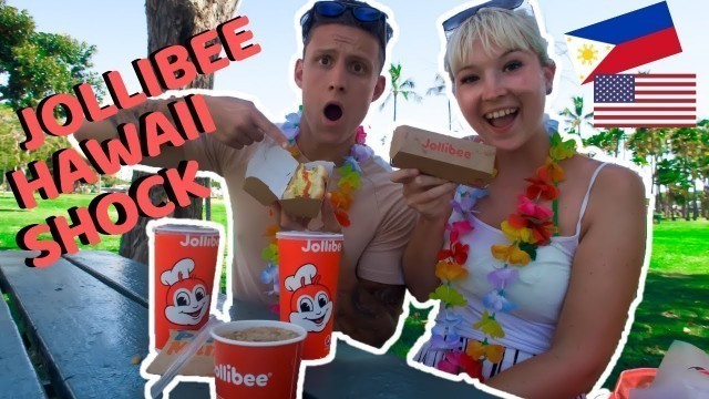 'Foreigners shocked to find Filipino Fast Food Jollibee in Hawaii!!!! Plus taste test!!'