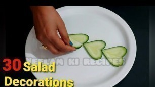 '30 Beautiful vegetable Salad creates in plate step by step'