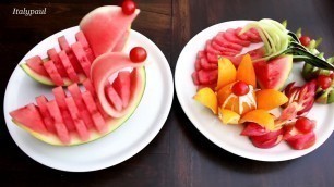 'Cute food Creations Watermelon Art & Watermelon Plate Decoration'