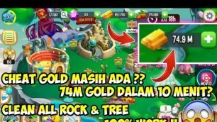 'Cheat Gold Masih Ada? | Cheat Clear All Rock & Tree | Dragon City'