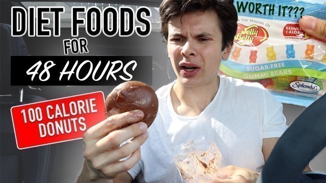 'I Only Ate Low Calorie Weight Loss Foods For 48 HOURS | Healthy Junk Food + ICE BATH'