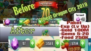 'Cheat Dragon City Android Terbaru Lengkap Paket Gems | Exp | Gold | Food'