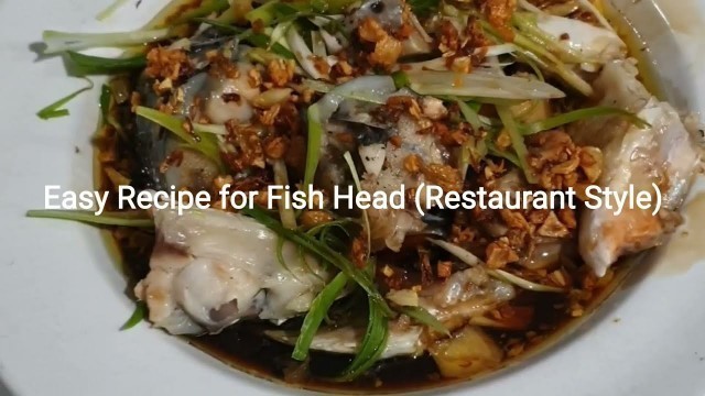 'EASY RECIPE FOR FISH HEAD (Restaurant Style)'