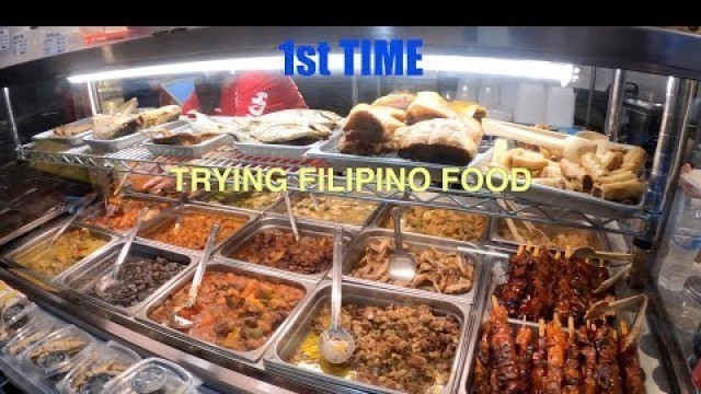 'FIRST TIME!   Trying Filipino Food!'