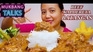 'BEEF KALDERETA BATANGAS | Mukbang Philippines | FILIPINO FOOD | @ALFIE EATS'