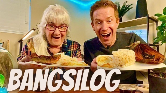 'Trying BANGSILOG With My Mom | Filipino Food Review'