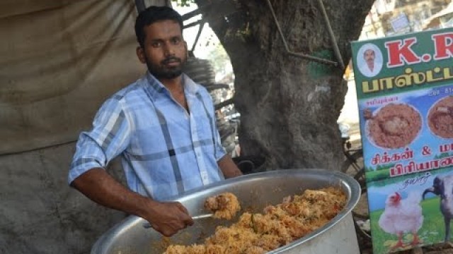 'Indian Muslim CHICKEN BIRYANI Prepared for 100 People & STREET FOOD'