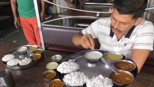 'Pure Veg Lunch Thali @ 100 rs ( 3 Plate Rice with 3 Different Curry ) | Indian Food Yavatmal'