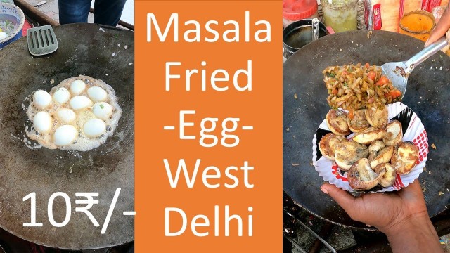 'कभी खाया है ऐसा Indian Street Food - Masala Fried Egg- Hunger Killer #Shorts'
