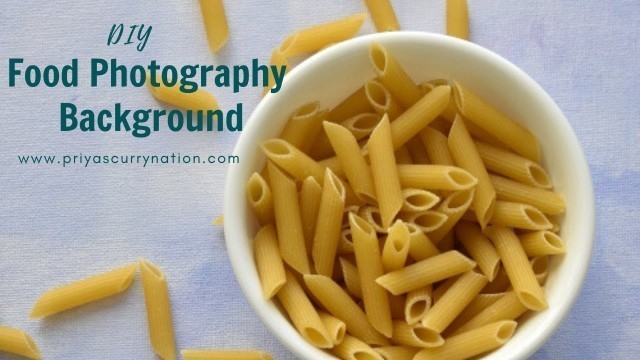'How to make your very own food photography background?'