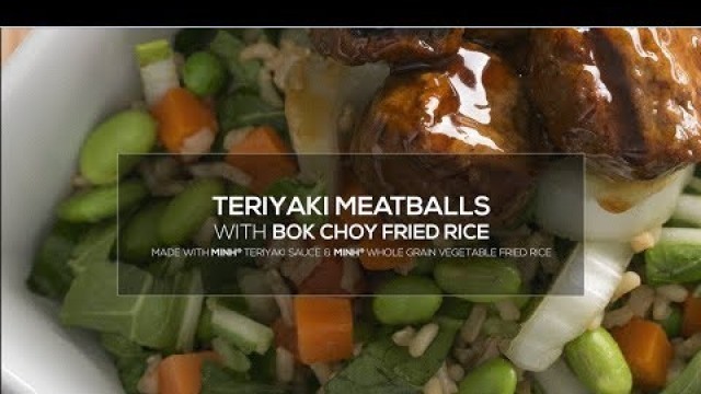 'Schwan\'s Chef Collective: Recipe Teriyaki Meatballs with Bok Choy Fried Rice for K12'